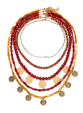 欧美大牌气质民族风串珠项链