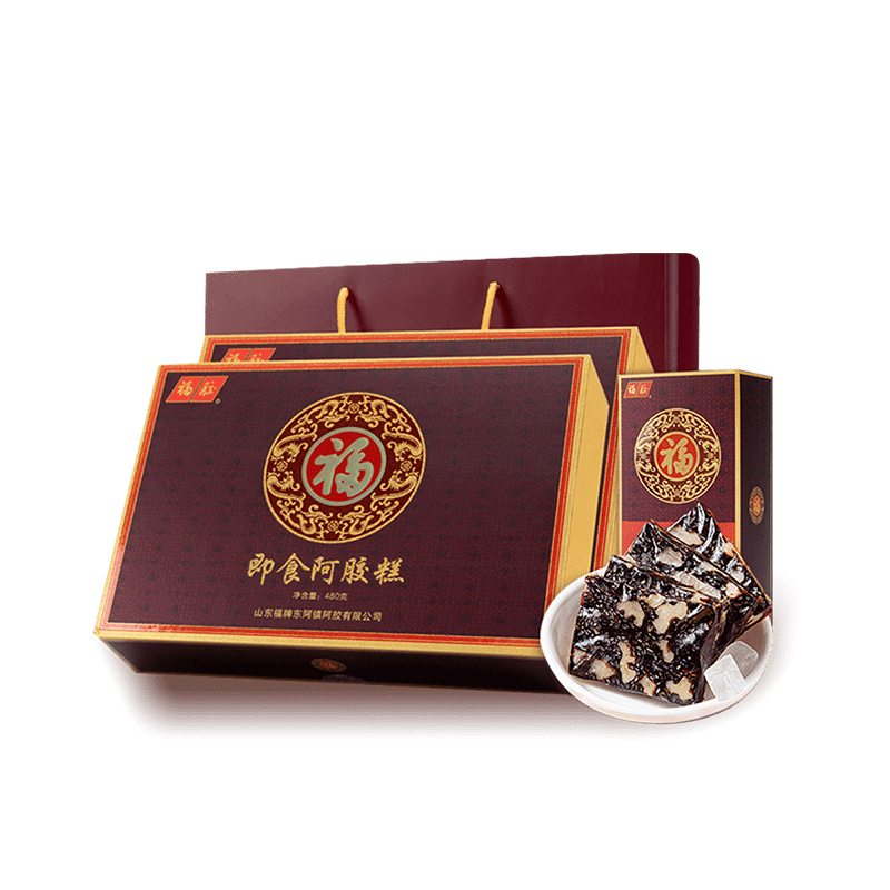福牌即食低糖阿胶糕礼盒礼品佳品