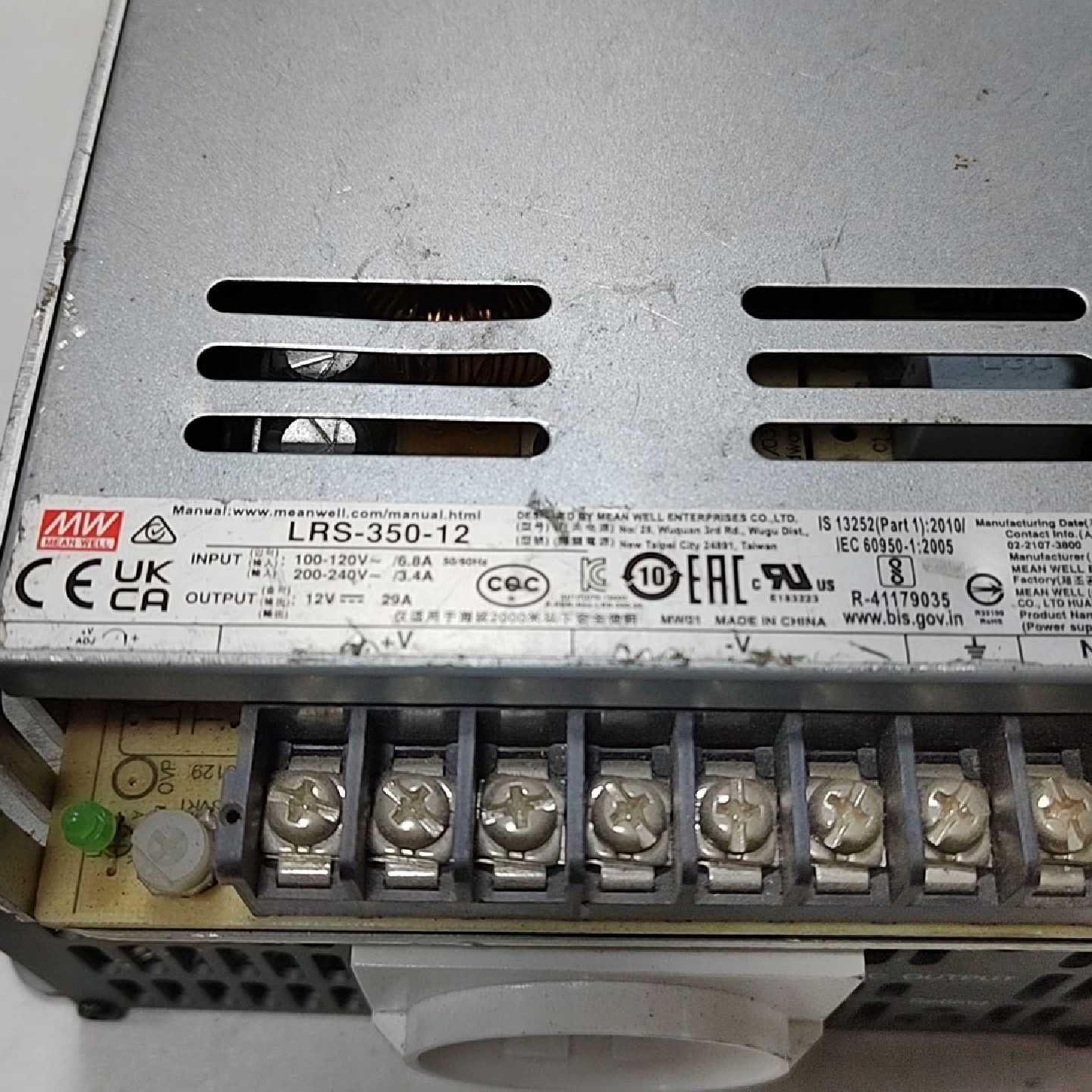 溢价-台湾明纬开关电源LRS-350-12 12V 29A,成色如