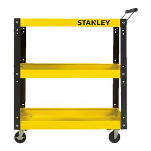 史丹利工具车汽修维修小推车移动三层柜零件车多功能手推车收纳架