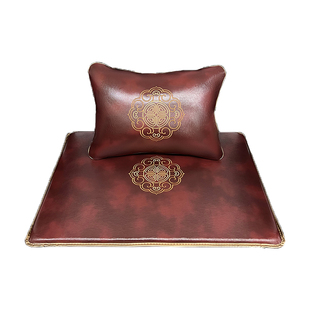 定制新中式红木沙发皮坐垫四季通用实木椅子座垫防滑背面凉席垫子