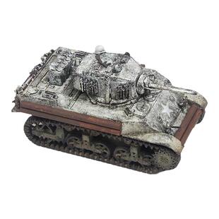 六分仪PP0058美国陆军M5A1斯图亚特轻型坦克雪地涂装成品模型1/72