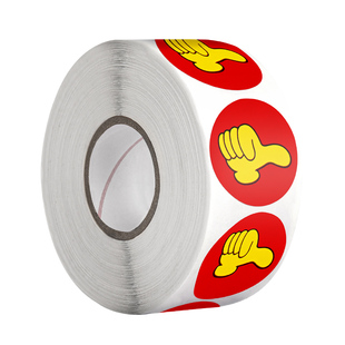 大拇指奖励贴纸表扬贴小学生幼儿园儿童小贴画贴贴纸家长老师用奖励孩子的贴纸宝宝小红花笑脸星星集点鼓励D1