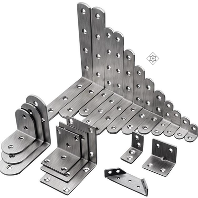 亚克力板连接固定件 90度直角固定角铁L型三角支架板托不锈钢角码