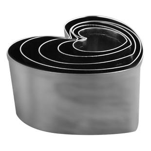 三能心形圆形切模组不锈钢饼干切模套装饺子皮烘焙模具sn3840大鼓