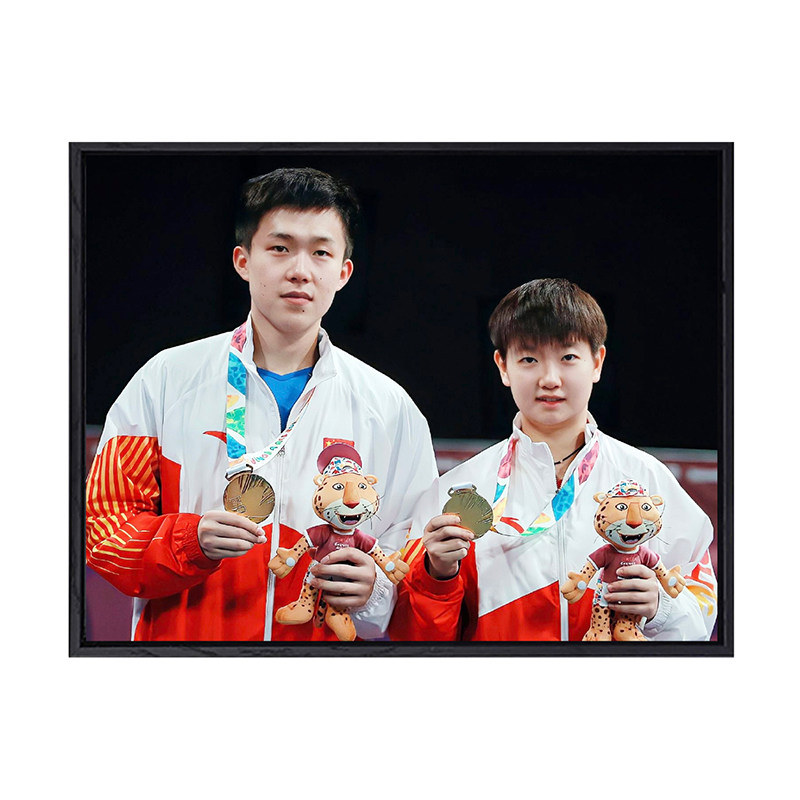 莎头组合国乒diy数字油画礼物