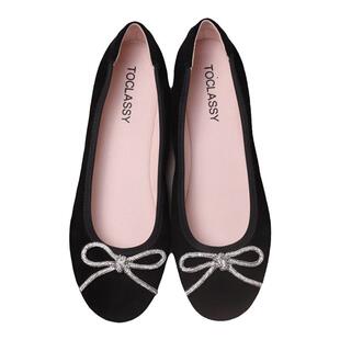 清仓 真皮法式碎钻 小码鞋 平底单鞋芭蕾舞软底鞋公主鞋30-34码