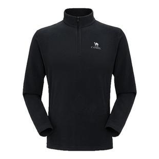 骆驼男装冲锋衣内胆抓绒衣摇粒绒上衣户外男登山保暖外套冬季薄款