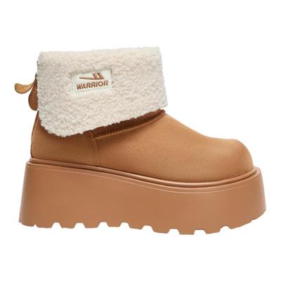 回力厚底增高雪地靴女款2025年冬季新款加绒短靴小个子保暖棉鞋女