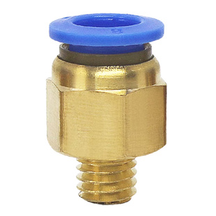 公制螺纹PC6-M8*1.25/8-M10*1.5/10-M12*1.75/M16*2气管快速接头