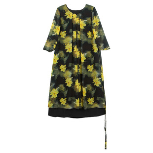 美丽客栈2025新款夏天巨好看连衣裙女夏大码女胖mm好看显瘦裙子