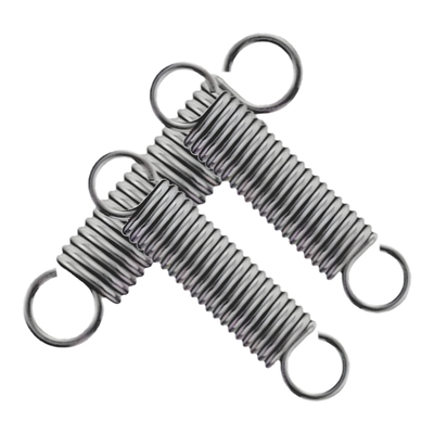 304不锈钢带钩拉簧拉伸强拉力压簧0.3mm-2mm压缩压力回位小弹簧