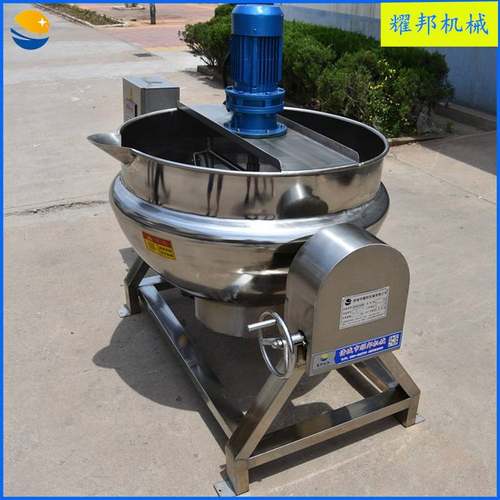 不锈钢电加热自动搅拌炒锅 牛肉辣椒酱炒锅 食品机械酱料炒料机