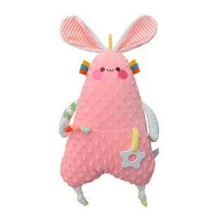 新生儿婴儿安抚巾可入口啃咬小兔子玩具玩偶宝宝哄睡神器睡眠公仔