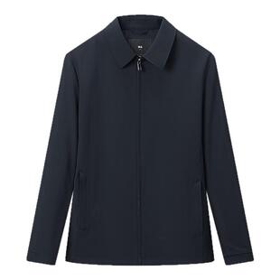 海澜之家领昂行政夹克25秋冬翻领通勤商务简约干部羽绒外套可选男