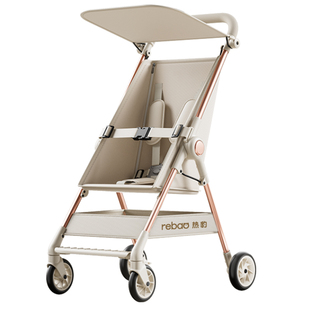 热豹口袋推车婴儿推车可坐可躺一键收车轻便折叠遛娃神器宝宝推车