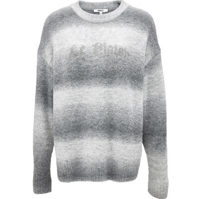 ONLY含绵羊毛宽松刺绣针织衫