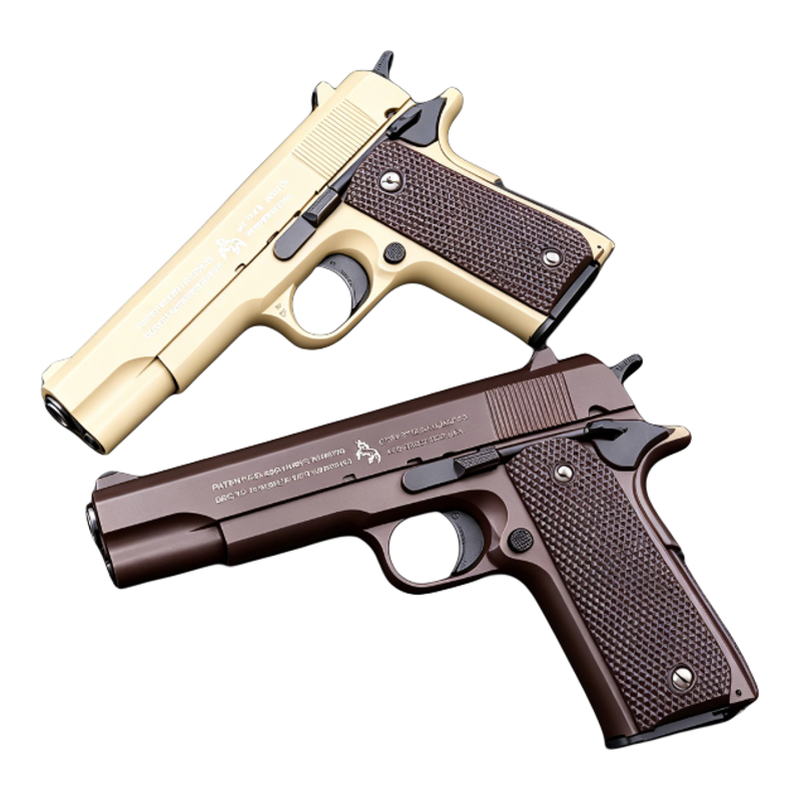 高端枪玩具打软弹珠儿童手枪1911金属塑料模型水晶成人男孩高级
