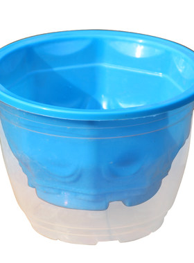 圆形透明水培塑料花盆自吸水绿萝