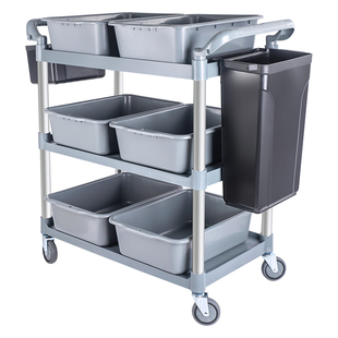 餐车小推车撤餐碗集商用餐厅移动饭酒店三层上传菜送收餐车手推车