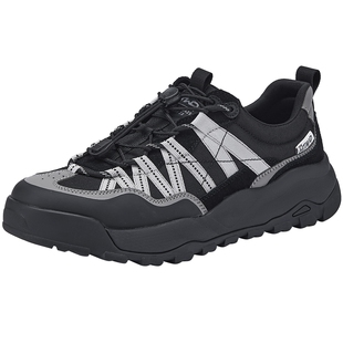 热风男鞋2026年春季新款男士休闲鞋户外鞋子厚底慢跑鞋H09M26101