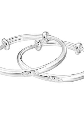 足银999福字祥瑞宝宝镯