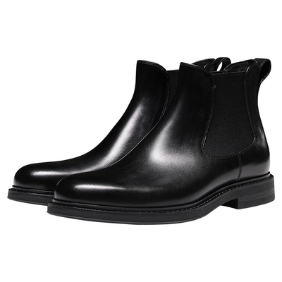 Truffaut切尔西靴男商务皮靴冬季