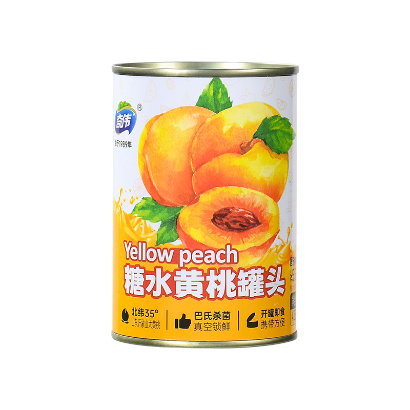 奇伟黄桃罐头425g*6罐