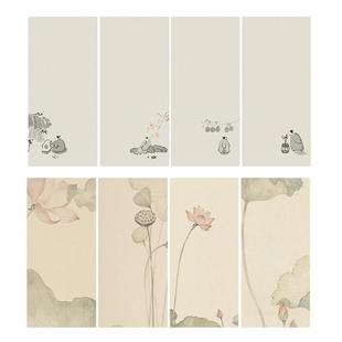 微喷宣纸书法作品纸小楷信笺纸半生熟古风艺术涂层宣纸国画工笔画书法专用练习纸手札小品软笔书法花笺一笔笺