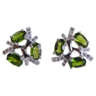 耳环2025新款高级感耳饰女S925纯银耳坠天然伦敦蓝托帕石耳钉轻奢