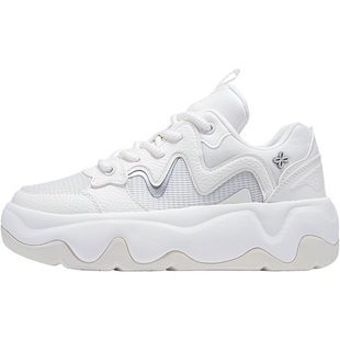 安踏女鞋板鞋2026新款春季厚底网鞋休闲鞋小白鞋女款正品运动鞋女