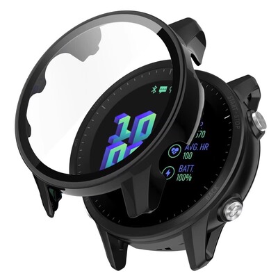 适用于佳明Garmin手表表壳255/265一体保护壳Forerunner955/965运动Active保护套Venu2plus/3S钢化壳膜防摔