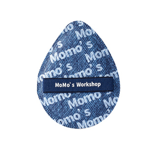 小猪姐姐!毛吉吉粉扑黑丹宁一刀切不吃粉底液美妆蛋植绒气垫粉扑