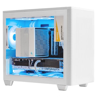 安耐美Mini Air 220机箱侧透机箱台式机matx小机箱迷你白色机箱