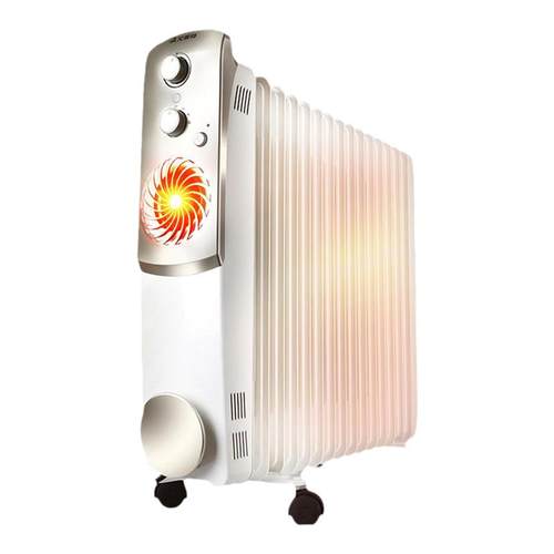 艾美特电热油汀取暖器13片电暖气家用电暖器电烤火炉WU13-X3衣架