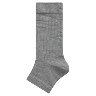 春夏季薄款竖条miu系袜套半截袜子女踩脚半掌腿套简约百搭堆堆袜