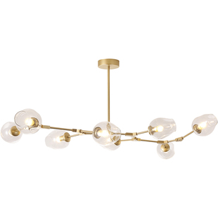 北欧灯具客厅简约现代吊灯 大气分子灯魔豆灯创意个性卧室餐厅灯