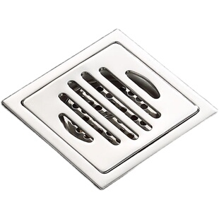 304不锈钢防臭地漏卫生间下水道浴室淋浴房洗衣机加厚方形地漏盖