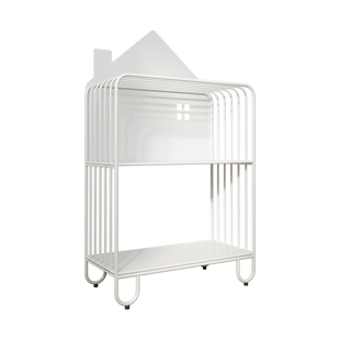 儿童书架收纳架一体落地小型宝宝绘本架家用床头置物架铁艺书柜