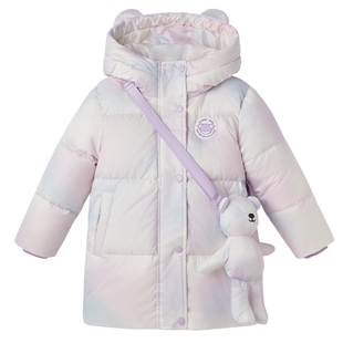 [防水]女童羽绒服中长款大童衣服女孩上衣6儿童外套加厚8宝宝冬装