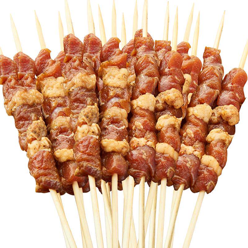 锡林之星孜然羊肉串60串内蒙新鲜烧烤食材冷冻腌制五花羊肉半成品