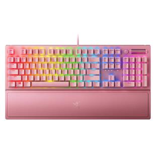 【新年礼物】Razer雷蛇黑寡妇蜘蛛V3粉晶粉色游戏RGB背光机械键盘