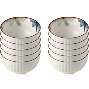 川岛屋日式陶瓷饭碗家用2025新款高颜值米饭碗吃饭的小碗盘子套装