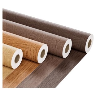 【母婴级】木纹贴纸家具翻新胡桃木纹纸仿木柜子木门自粘墙纸贴膜