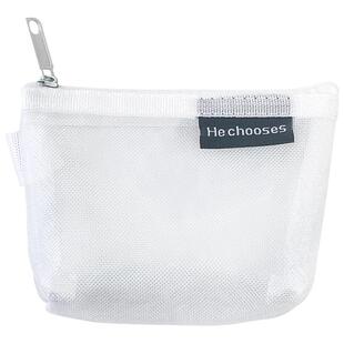 网纱收纳袋透明包中内胆物件钥匙旅游轻便携迷你零钱口红化妆小包