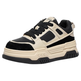 星期六女鞋厚底板鞋女新款秋季爆款增高小白鞋百搭熊猫鞋子女