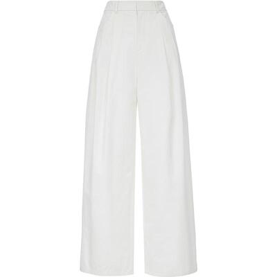 VeroModa纯棉压褶休闲裤