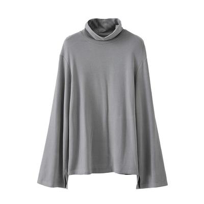 POPCHRIO醋酸加绒磨毛长袖T恤