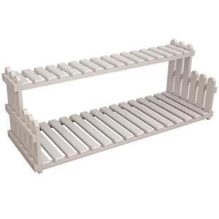 桌面花架多层迷你办公室窗台多肉小植物架实木质置物收纳飘窗装饰