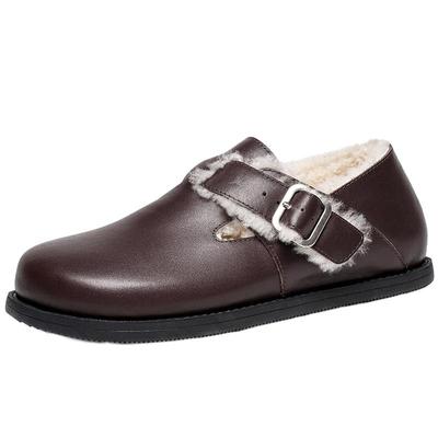 beau防泼毛毛鞋女加绒勃肯鞋